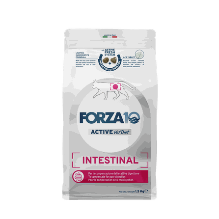 FORZA10 Active Vetdiet Cat Intestinal, Kaķiem sausā barība, 1.5 kg