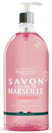 BEAUTERRA Marseille Soap Ancient Rose жидкое мыло, 1000 мл