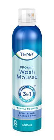 TENA Wash Mousse attīrošas putas, 400 ml