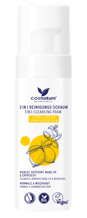 COSNATURE 3in1 Lemon and Melissa cleansing foam, 150 ml