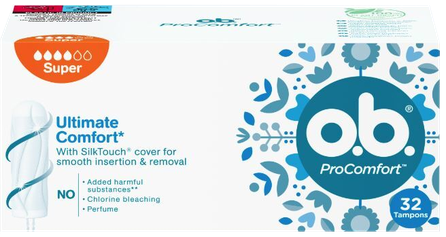 O.B. Procomfort Super tampons, 32 pcs.
