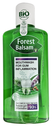 FOREST BALM Масло кедрового ореха & шалфей жидкость для полоскания рта, 500 мл