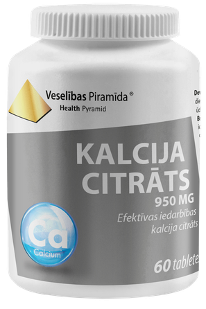 VESELĪBAS PIRAMĪDA Kalcija Citrāts pills, 60 pcs.