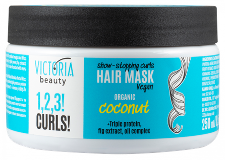 VICTORIA BEAUTY 1,2,3! Curls! for Curly Hair маска для волос, 250 мл