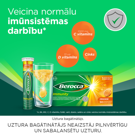 BERROCA Immunity effervescent tablets, 30 pcs.