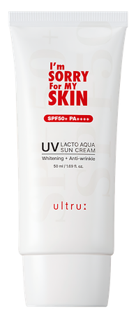 I'M SORRY FOR MY SKIN Lacto Aqua Sun saules aizsargkrēms, 50 ml