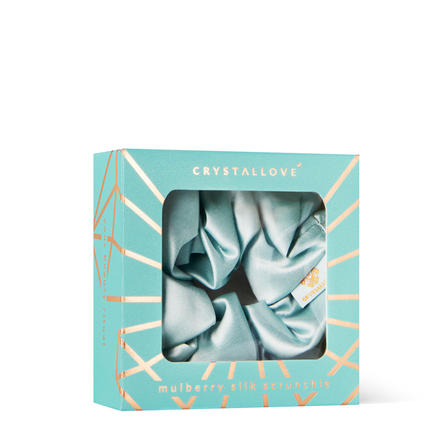 CRYSTALLOVE Amazonite резинка для волос из шелка, 1 шт.