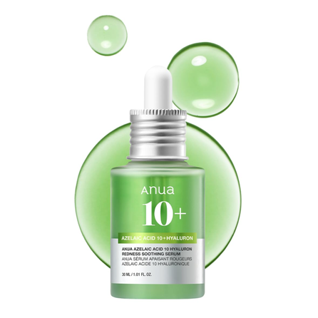 ANUA Azelaic Acid 10 Hyaluron Redness Soothing serum, 30 ml