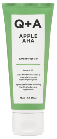 Q+A Apple AHA Exfoliating cleansing gel, 75 ml