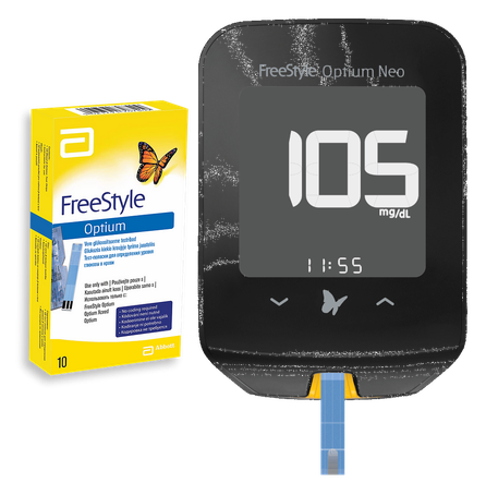 FREE STYLE Optium Neo + test strips, (10 pcs.) glucometer, 1 pcs.