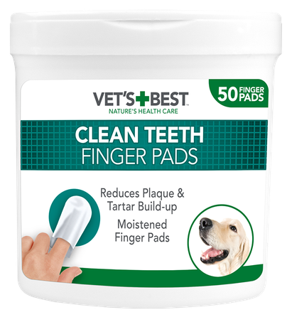 VET'S BEST Clean Teeth Finger finger pads, 50 pcs.