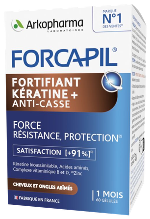 FORCAPIL Fortifiant Keratine+ capsules, 60 pcs.