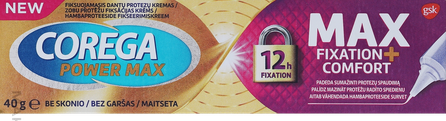 COREGA Max Fixation + Comfort denture adhesive cream, 40 g