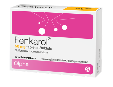FENKAROL 50 mg tabletes, 15 gab.