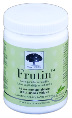 NEW NORDIC Frutin košļājamās tabletes, 60 gab.