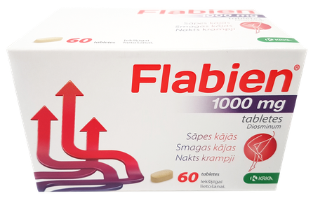 FLABIEN 1000 mg tabletes, 60 gab.