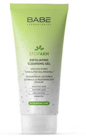 BABE AKN Exfoliating Cleansing attīrošs gels, 200 ml