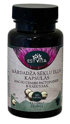 R.O.S. Mārdadža Sēklu Eļļa kapsulas, 200 gab.