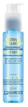 GIOVANNI Biotin & Collagen, Strengthening & Styling serums matiem, 81 ml