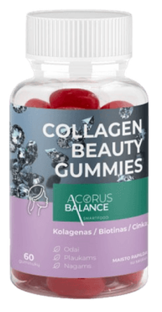 ACORUS BALANCE Collagen Beauty Gummies (2 g) želejas konfektes, 60 gab.