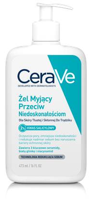 CERAVE For Oily Skin cleansing gel, 473 ml