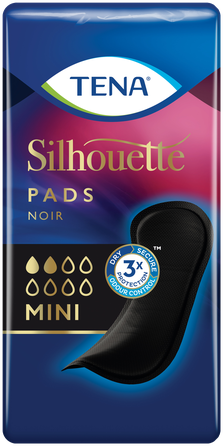 TENA Silhouette Noir Mini urological pads, 18 pcs.