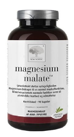 NEW NORDIC Magnesium Malate kapsulas, 90 gab.