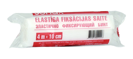 JONAX 4 m x 10 cm elastīga fiksācijas saite, 1 gab.