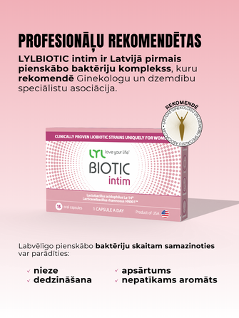 LYL BIOTIC Intimate capsules, 15 pcs.