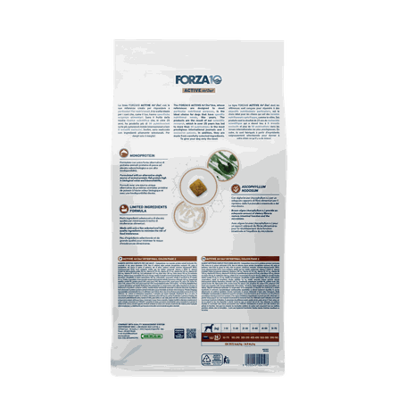 FORZA10 Active Vetdiet Intestinal Colon Fase 2, Suņiem sausā barība, 4 kg