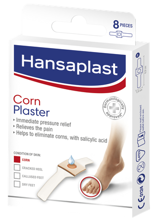 HANSAPLAST Corn Plaster plāksteris, 8 gab.