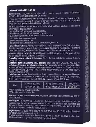 LYL sunD3 PROFESSIONAL 4 000 SV | 2 000 SV sprejs, 50 ml