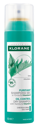 KLORANE With Nettle & Vitamin E сухой шампунь, 150 мл