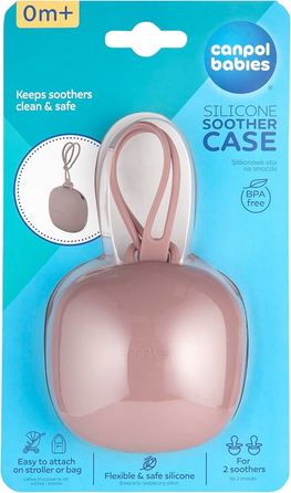 CANPOL BABIES Pink футляр для пустышек, 1 шт.