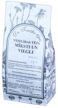 DR.TEREŠKO Veselības tēja Mīksti un Viegli beramā tēja, 60 g