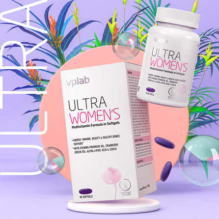 VPLAB Ultra Women's Multivitamin Formula mīkstās kapsulas, 90 gab.