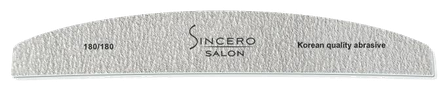 SINCERO SALON Profesional 180/180 pelēka nagu vīlīte, 1 gab.