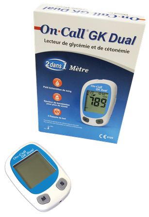 ON-CALL GK Dual Meter glikometrs, 1 gab.