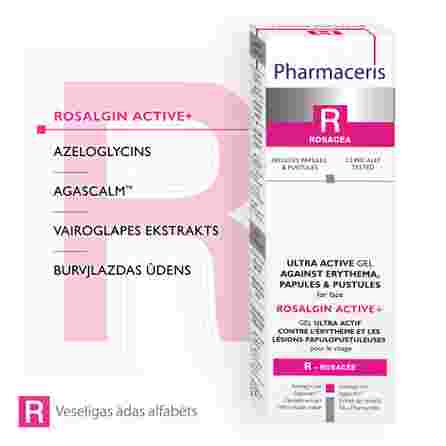 PHARMACERIS R Rosalgin Active+ для лица гель, 30 мл