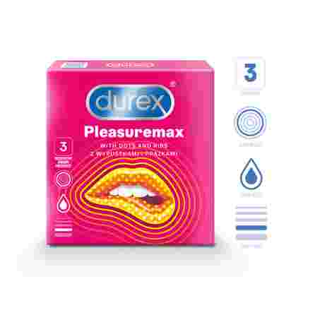 DUREX Pleasuremax презервативы, 3 шт.