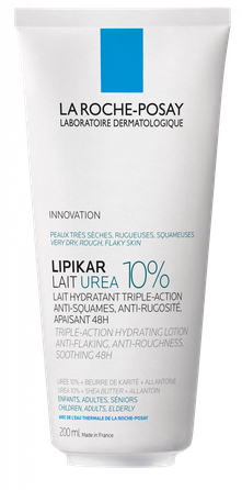LA ROCHE-POSAY Lipikar Lait Urea 10% ķermeņa losjons, 200 ml
