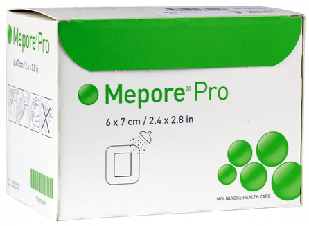 MEPORE 6x7 cm bandage, 60 pcs.