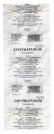 CONTRATUSSIM таблетки, 10 шт.
