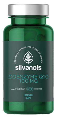 SILVANOLS Premium Coenzyme Q10 100% kapsulas, 120 gab.