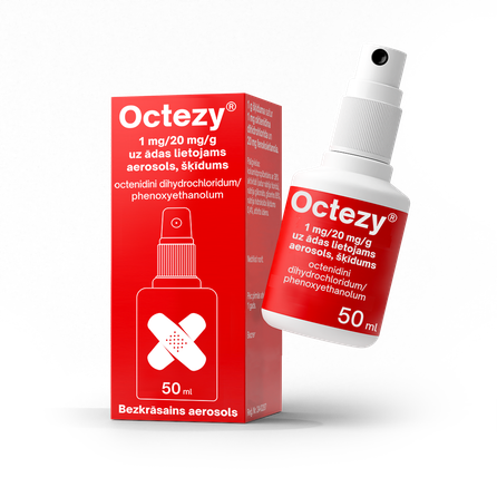 OCTEZY 1 mg/20 mg/g cutaneous solution spray, 50 ml