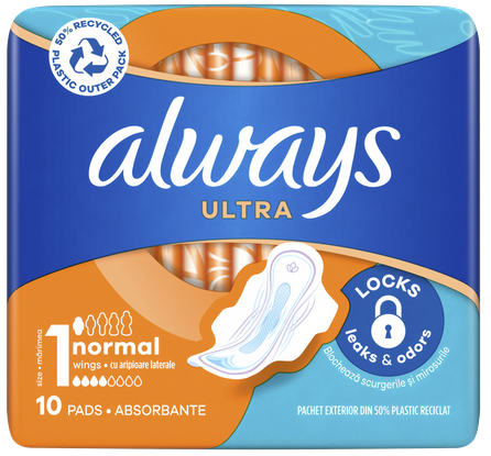 ALWAYS  Ultra Normal pads, 10 pcs.
