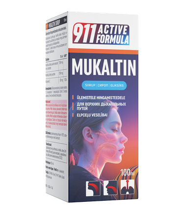 911 Active Formula Herbal Mukaltin  эликсир, 100 мл
