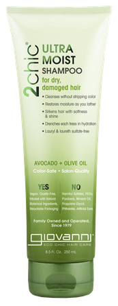 GIOVANNI 2chic Ultra-Moist šampūns, 250 ml