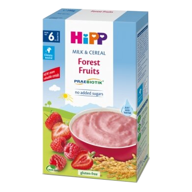 HIPP Milk & Cereal Forest Fruits (6+) porridge, 250 g