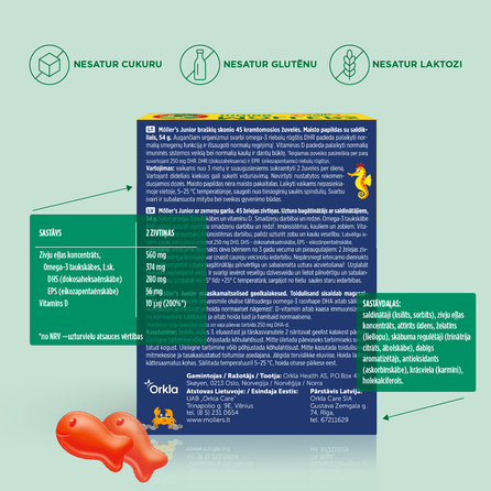 MOLLERS желейные рыбки, 45 шт.